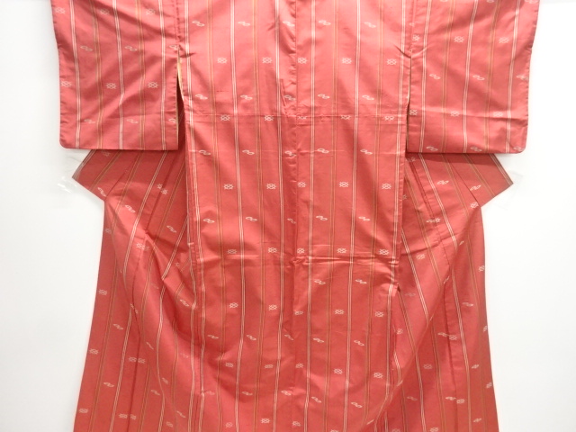 JAPANESE KIMONO / ANTIQUE KIMONO / SILK / FUSHI TSUMUGI / WOVEN KASURI PATTERN